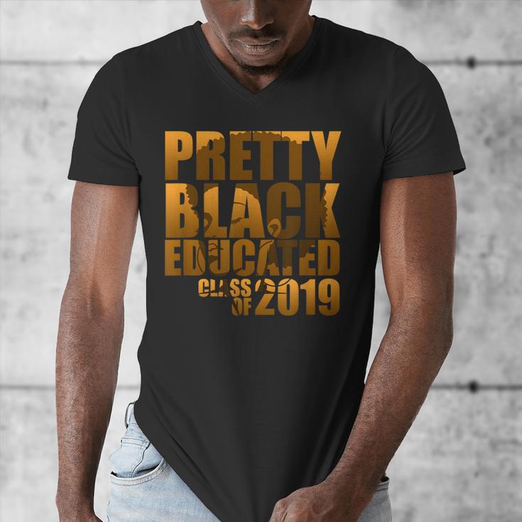 African American Girl Graduation Shirt Senior 2019 Men's V-Neck T-Shirt