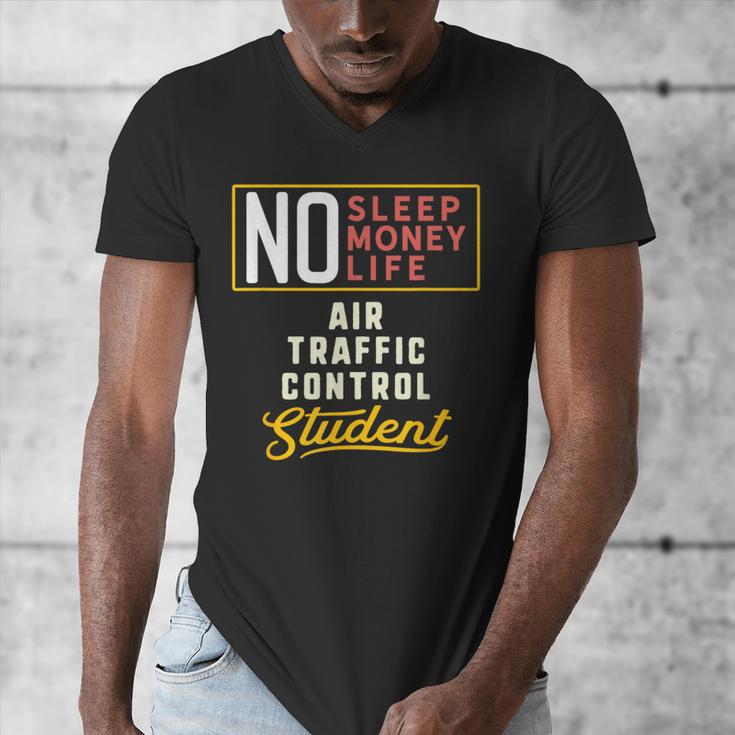 Air Traffic Control Major Student Shirt Graduation Men's V-Neck T-Shirt