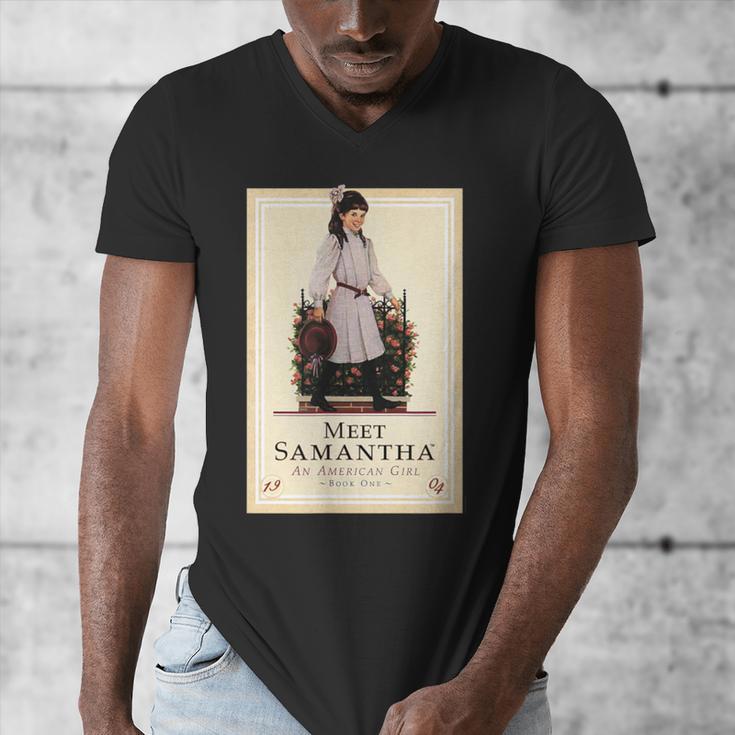 American Girl Meet Samantha Book Cover Men's V-Neck T-Shirt