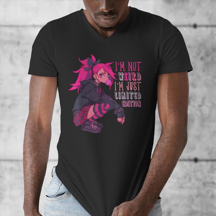 Anime Girl I'm Not Weird Just Limited Edition Introvert Goth Men's V-Neck T-Shirt Anime Girl I'm Not Weird Just Limited Edition Introvert Goth Men's V-Neck T-Shirt