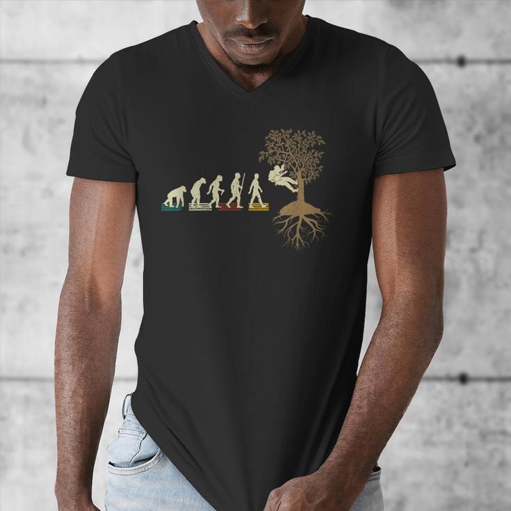 Arborist Tree Trimmer Classic Fit Short Sleeve Crew Neck Arborist For Him Husband Dad Friend Solid With Letter Print Size Small Men's V-Neck T-Shirt