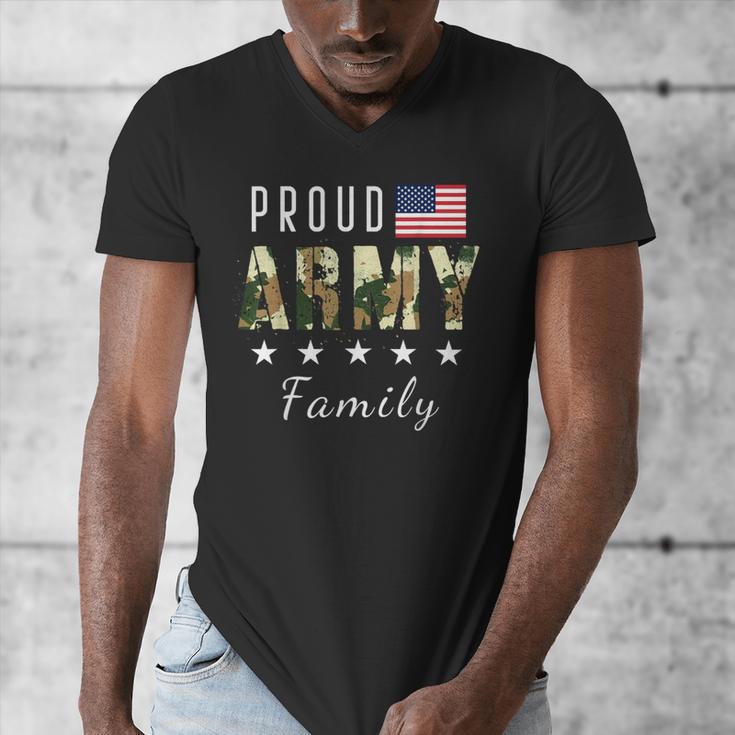 Army Graduation Proud Military Family Mom Dad Brother Sister Men's V-Neck T-Shirt