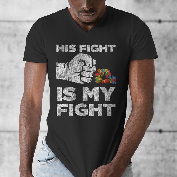 Autism Awareness Mom Dad Parents Autistic Kids Awareness Small Men's V-Neck T-Shirt Autism Awareness Mom Dad Parents Autistic Kids Awareness Small Men's V-Neck T-Shirt