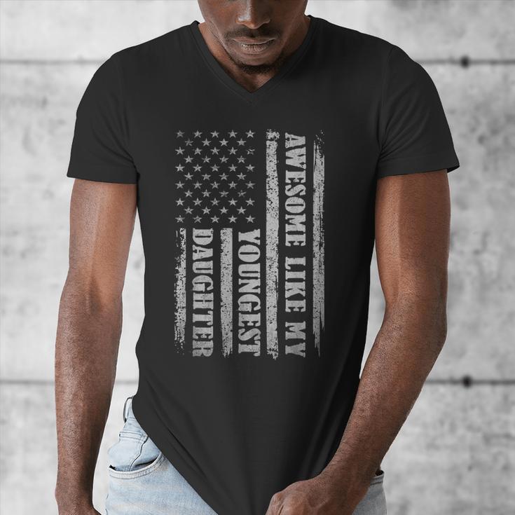 Awesome Like My Youngest Daughter Men For Dad Men's V-Neck T-Shirt