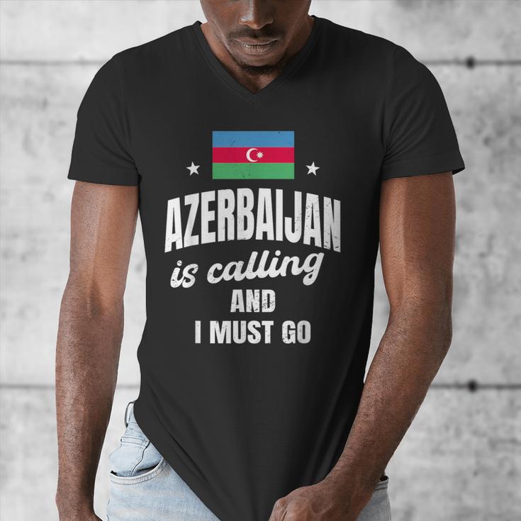 Azerbaijan Lover Saying Azeri Nostalgia Men's V-Neck T-Shirt