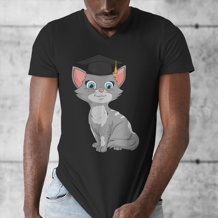 Bachelor Master Cats Graduation 2026 Graduate Men's V-Neck T-Shirt