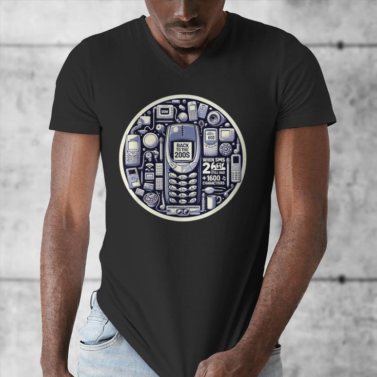 Back To The 2000s Tech Nostalgia Men's V-Neck T-Shirt
