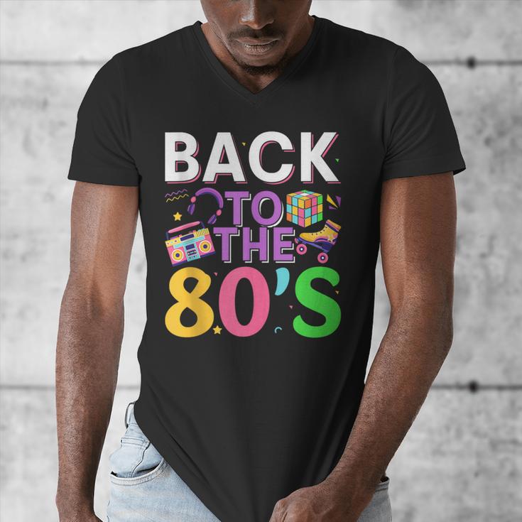 Back To The 80's Mixtape Era Nostalgia Retro 1980 80's Style Men's V-Neck T-Shirt