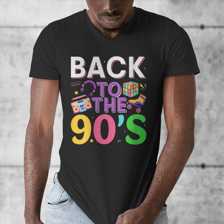 Back To The 90's Mixtape Era Nostalgia Retro 1990 90's Style Men's V-Neck T-Shirt