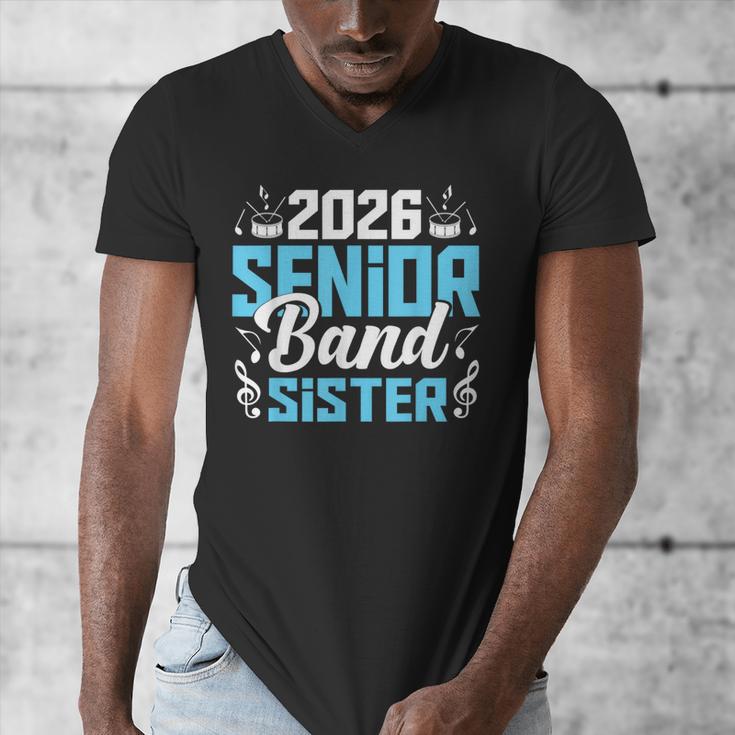 Band Senior Sister Class Of 2026 Senior Band Graduation Men's V-Neck T-Shirt