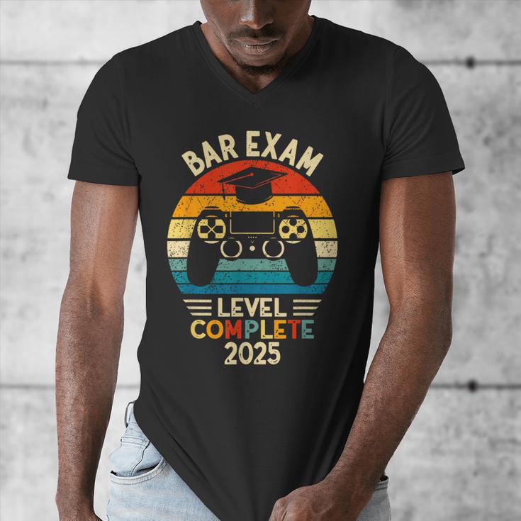 Bar Exam Level Complete 2025 Lawyer Law School Graduation Men's V-Neck T-Shirt