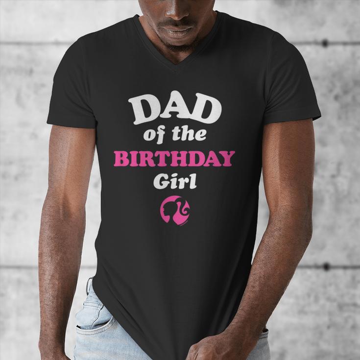 Barbie Dad Of The Birthday Girl Small Men's V-Neck T-Shirt