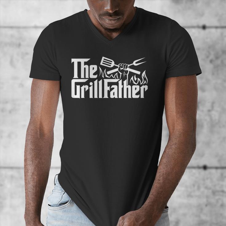 Bbq Dad Retro Grill Father Father's Day Men's V-Neck T-Shirt