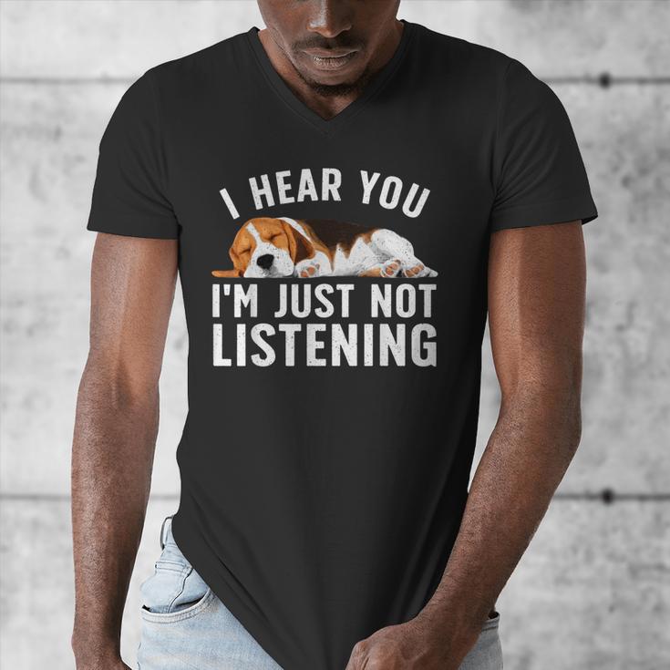 Beagle For Men Women Dad Mom Beagle Dog Lovers Men's V-Neck T-Shirt