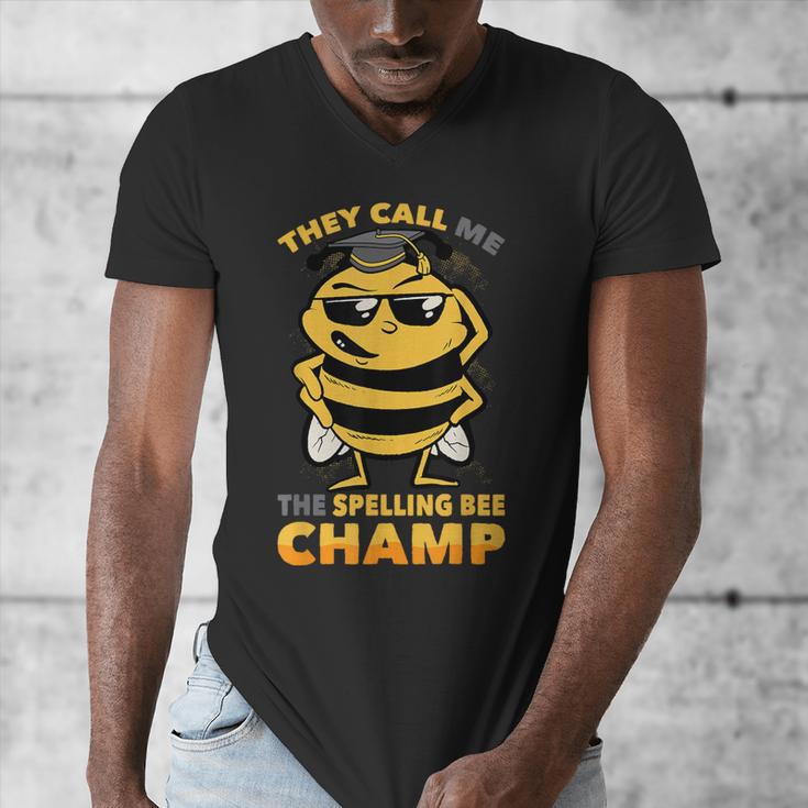 Bees They Call Me The Spelling Bee Champ Graduation Men's V-Neck T-Shirt