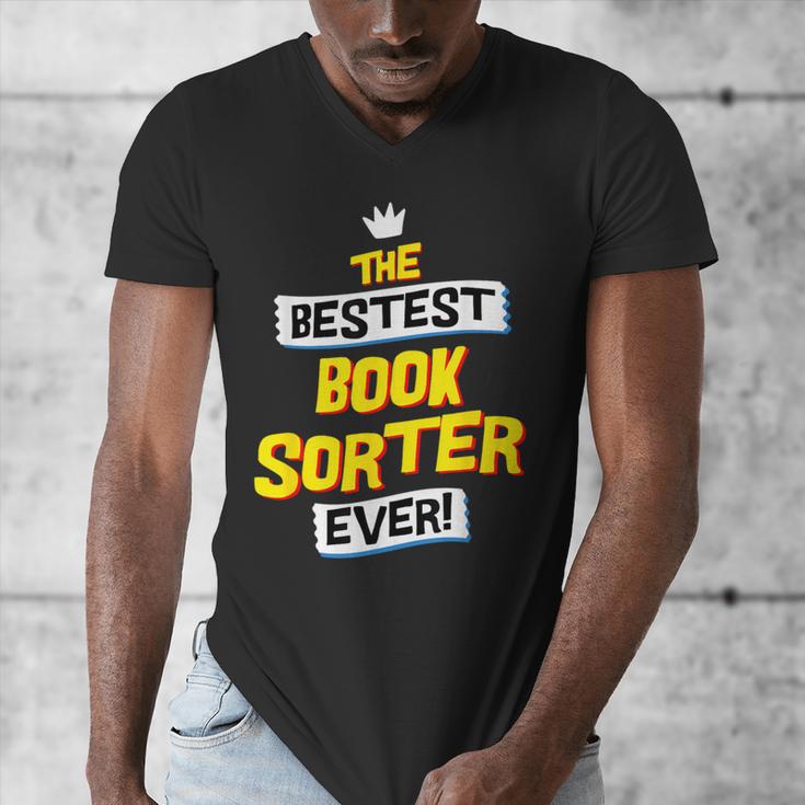 Best Book Sorter Job Occupation Men's V-Neck T-Shirt Best Book Sorter Job Occupation Men's V-Neck T-Shirt