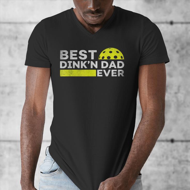 Best Dink'n Dad Ever Pickleball Men's V-Neck T-Shirt
