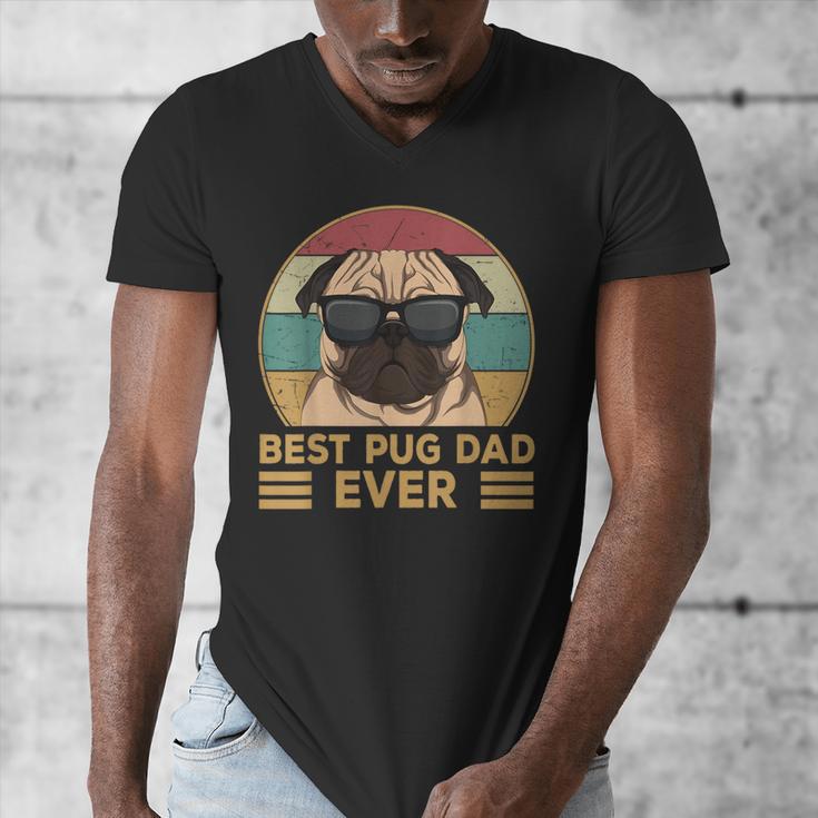 Best Pug Dad Ever Pug Dog For Men And Boys Men's V-Neck T-Shirt