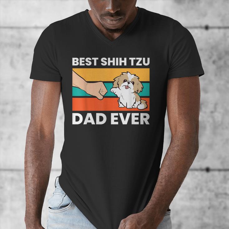 Best Shih Tzu Dad Ever Shih Tzu Men's V-Neck T-Shirt