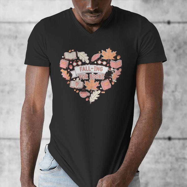 Big Book And Fall Heart Men's V-Neck T-Shirt Big Book And Fall Heart Men's V-Neck T-Shirt