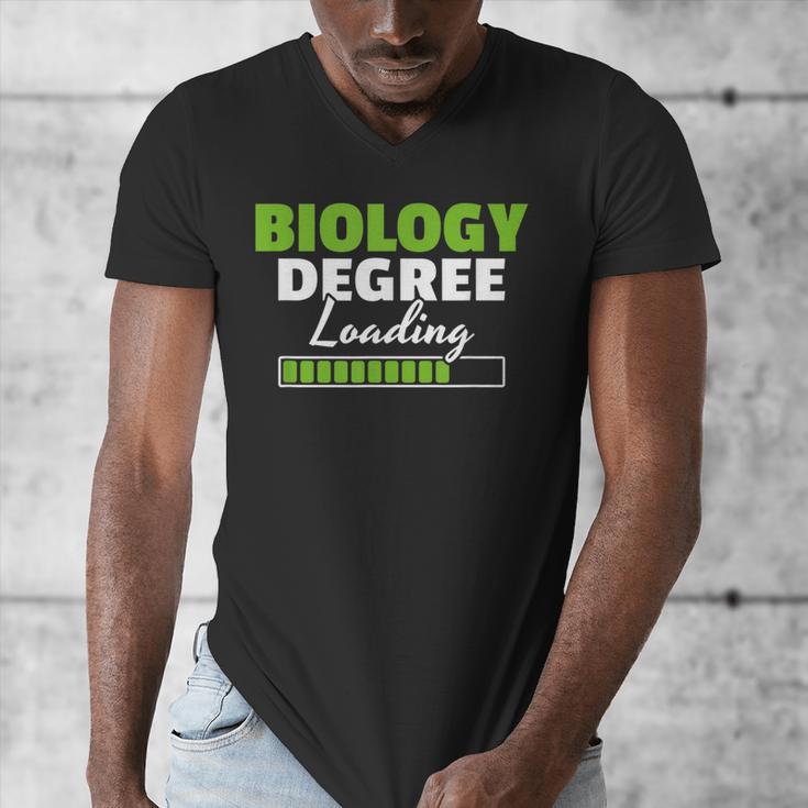 Biology Degree Loading Graduation Student Teacher Biologist Men's V-Neck T-Shirt