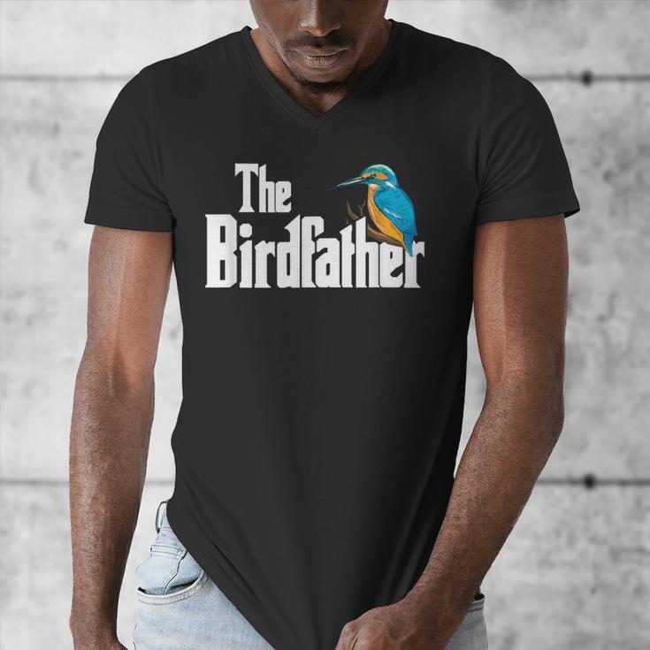 The Bird Father Bird Watching Meme Birder Dad Men's V-Neck T-Shirt