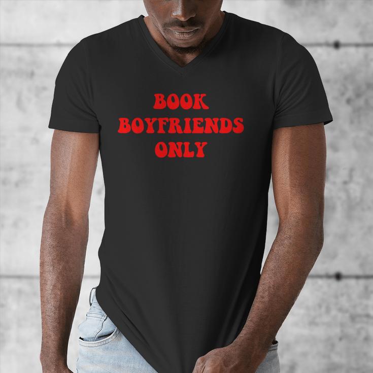 Book Boyfriends Only Men's V-Neck T-Shirt