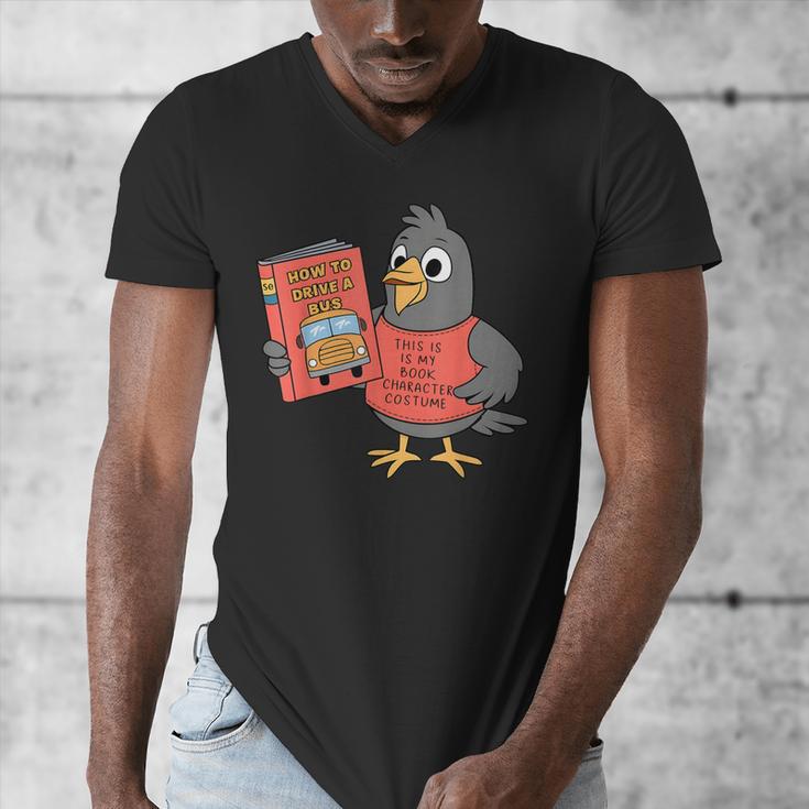 This Is My Book Character Costume- Pigeon Kids Reading Men's V-Neck T-Shirt
