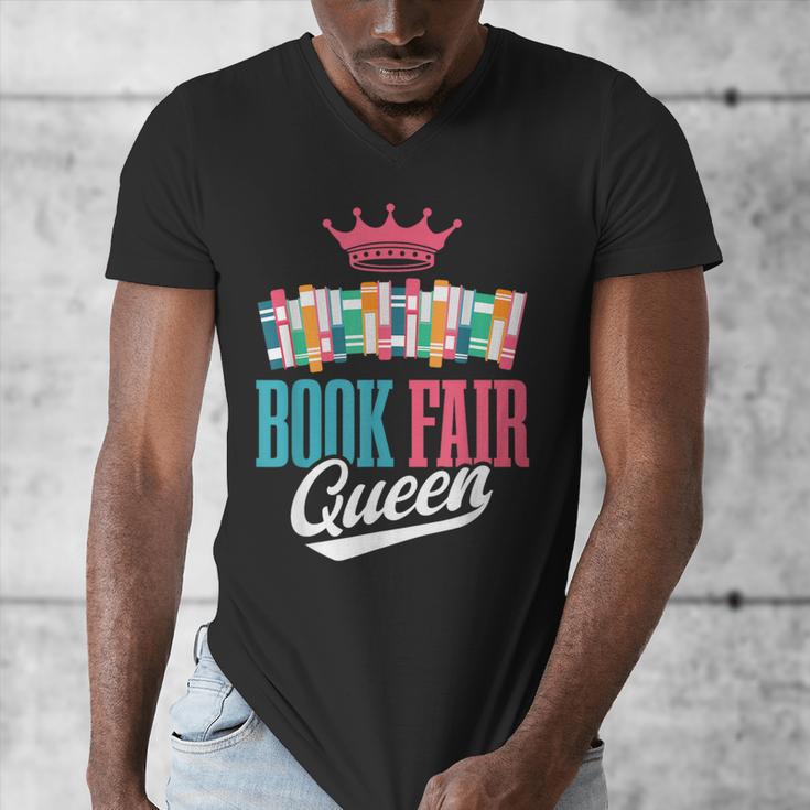Book Fair Queen Men's V-Neck T-Shirt Book Fair Queen Men's V-Neck T-Shirt