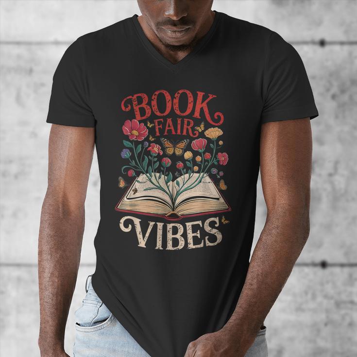 Book Fair Vibes Men's V-Neck T-Shirt