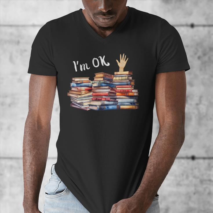 Book Lover For Women Readers Teacher Librarian Men's V-Neck T-Shirt