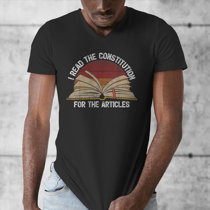 Book Vintage I Read The Constitution For The Articles Men's V-Neck T-Shirt Book Vintage I Read The Constitution For The Articles Men's V-Neck T-Shirt
