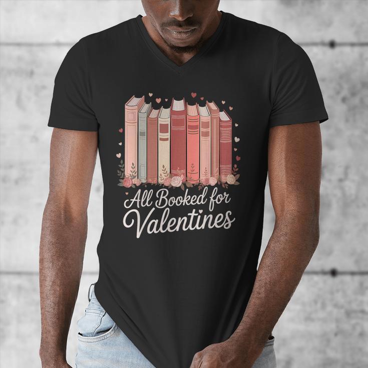 All Booked For Valentines Romantic Books Men's V-Neck T-Shirt