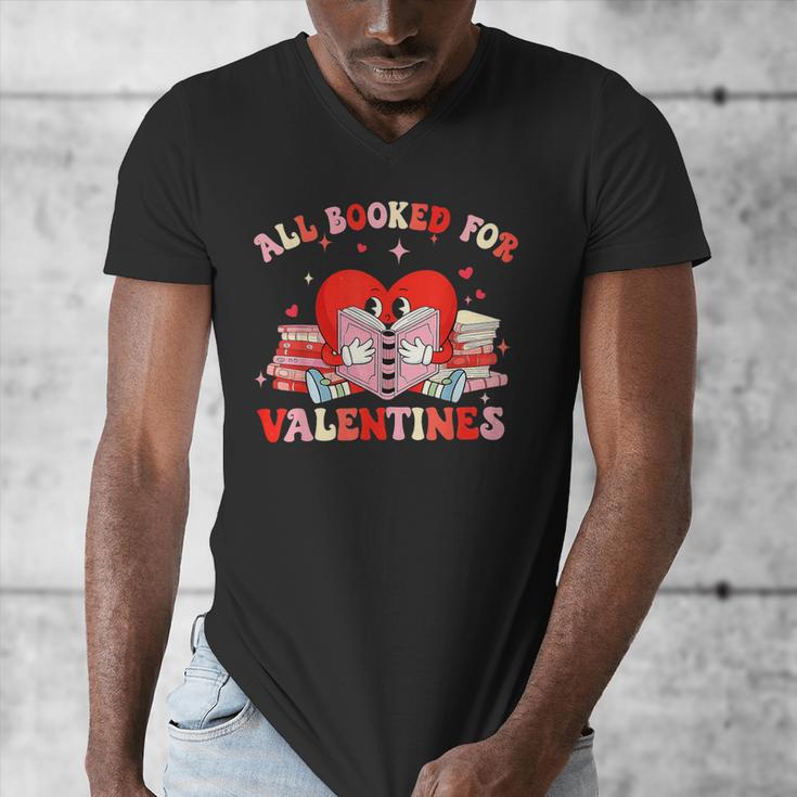 All Booked For Valentines Shirt Cute Book Lover Reading Men's V-Neck T-Shirt All Booked For Valentines Shirt Cute Book Lover Reading Men's V-Neck T-Shirt