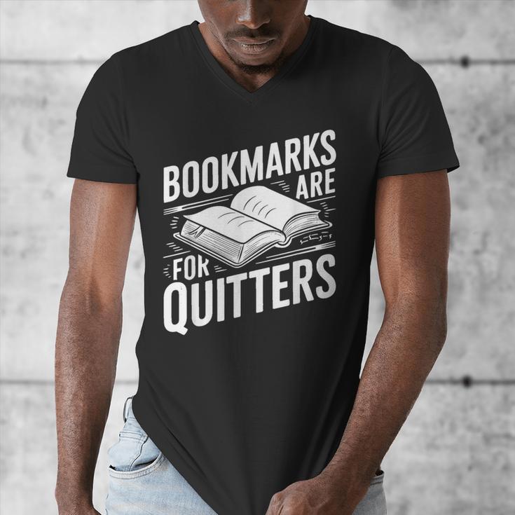 Bookmarks Quote Library Book Reader Men's V-Neck T-Shirt