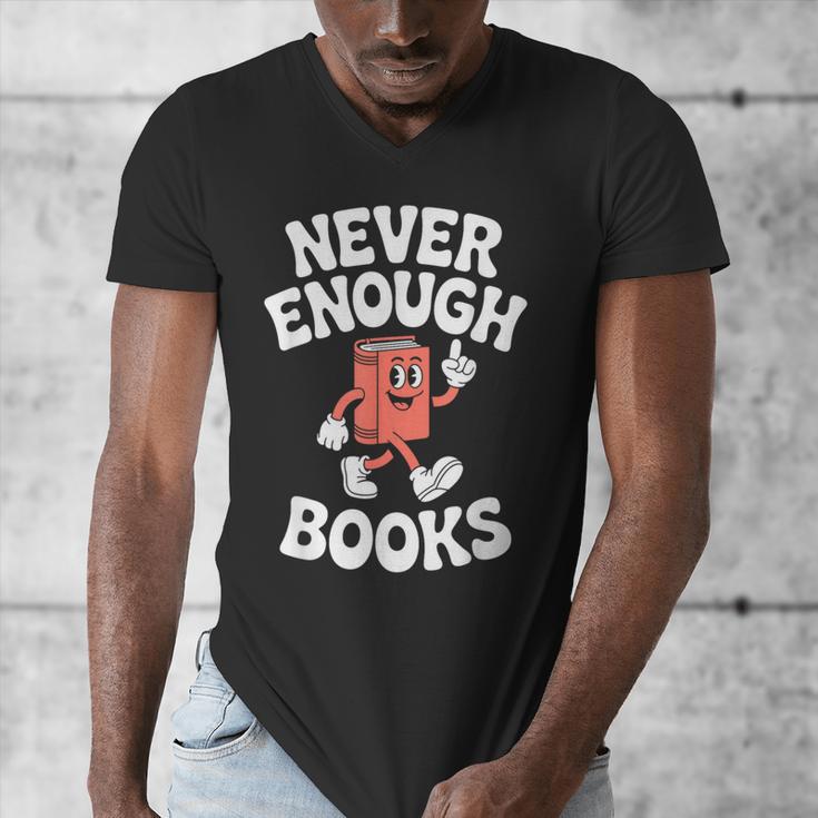 Books Or Book Reading Retro Men's V-Neck T-Shirt Books Or Book Reading Retro Men's V-Neck T-Shirt