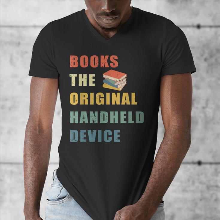 Books The Original Handheld Device Vintage Book Men's V-Neck T-Shirt Books The Original Handheld Device Vintage Book Men's V-Neck T-Shirt