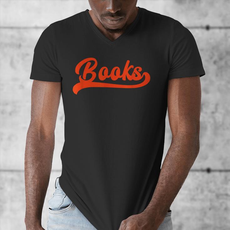 Books Reader Librarian Book Lover Bookworm Library Reading Men's V-Neck T-Shirt