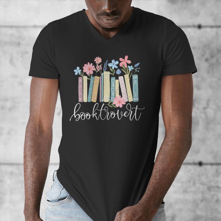 Booktrovert Book Lover Reading Bookworm Reader Men's V-Neck T-Shirt