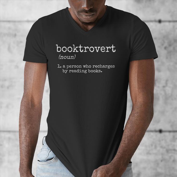 Booktrovert Book Reader Men's V-Neck T-Shirt Booktrovert Book Reader Men's V-Neck T-Shirt