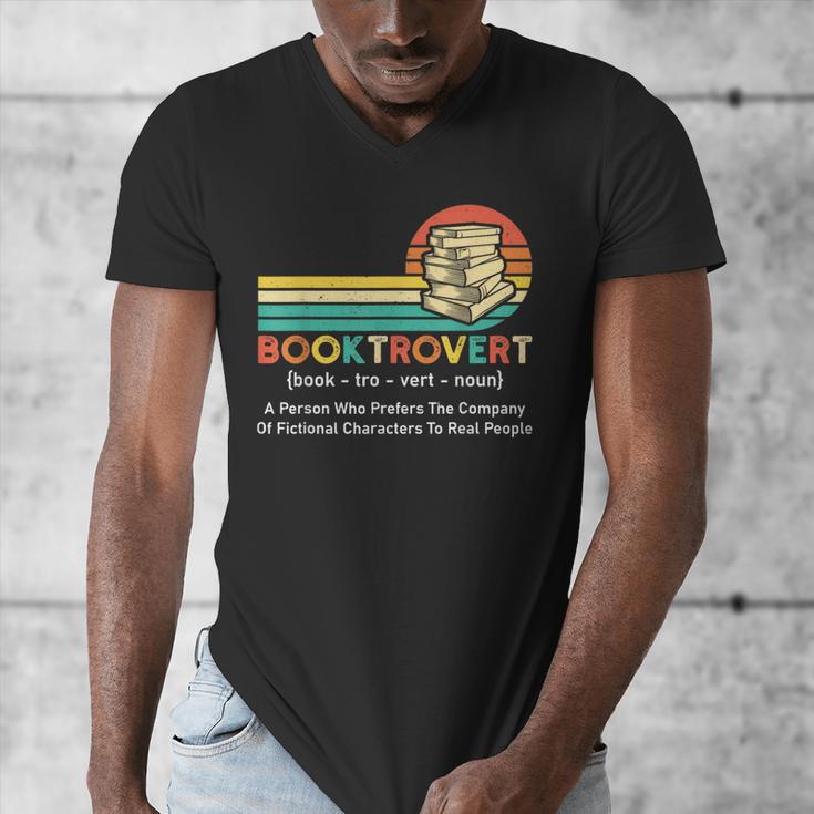 Booktrovert Definition Book Lover Men's V-Neck T-Shirt