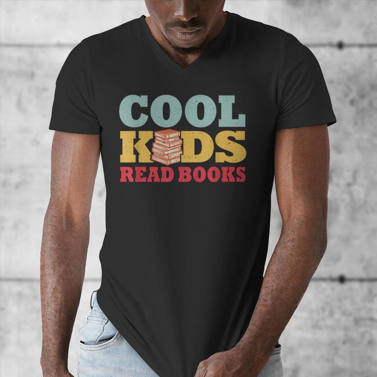 Bookworm Cool Kids Read Books Book Lover Reading Men's V-Neck T-Shirt