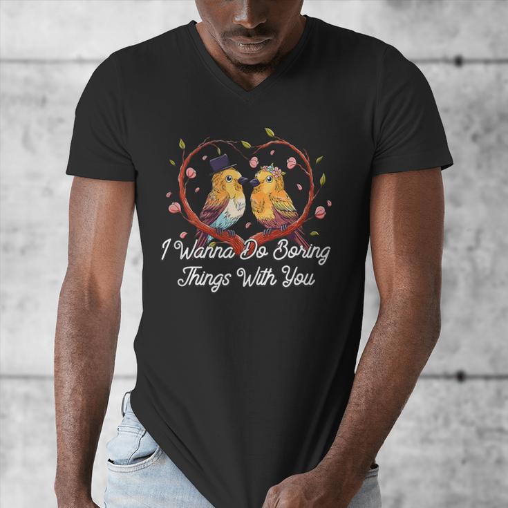 Do Boring Things With You Introvert Couples Antisocial Men's V-Neck T-Shirt