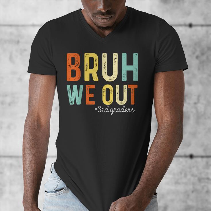 Bruh We Out 3rd Graders Third Grade Graduation Men's V-Neck T-Shirt
