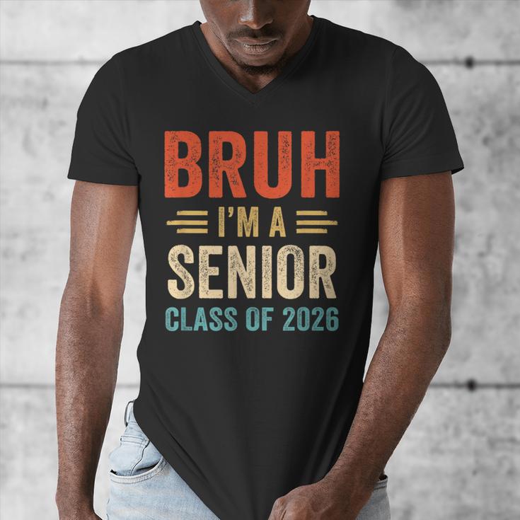 Bruh I'm A Senior Class Of 2026 Graduation Senior 2026 Men's V-Neck T-Shirt