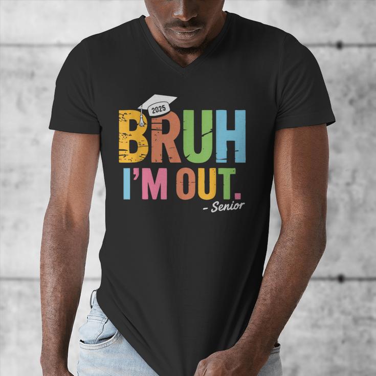 Bruh I'm Out Senior Graduation Men's V-Neck T-Shirt