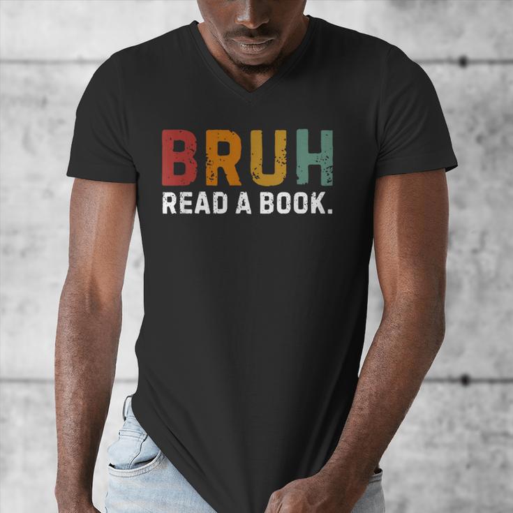 Bruh Read a Book Men's V-Neck T-Shirt