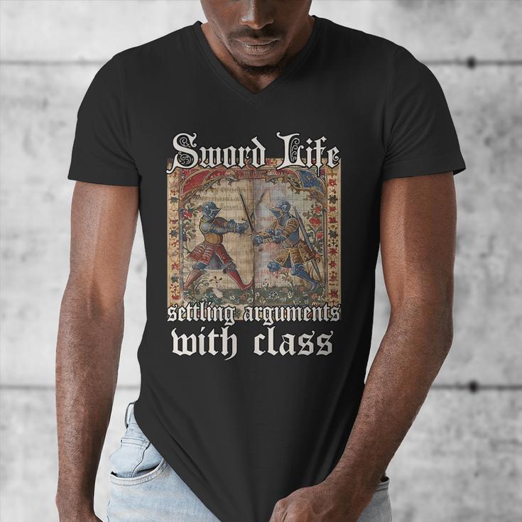 Buhurt Hourly Book Epic Knight Fight In Armor Buhurt Men's V-Neck T-Shirt Buhurt Hourly Book Epic Knight Fight In Armor Buhurt Men's V-Neck T-Shirt