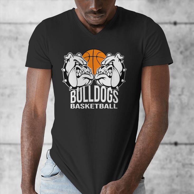 Bulldogs Basketball Shirt Basketball Mom Dad Players Tshirt Men's V-Neck T-Shirt