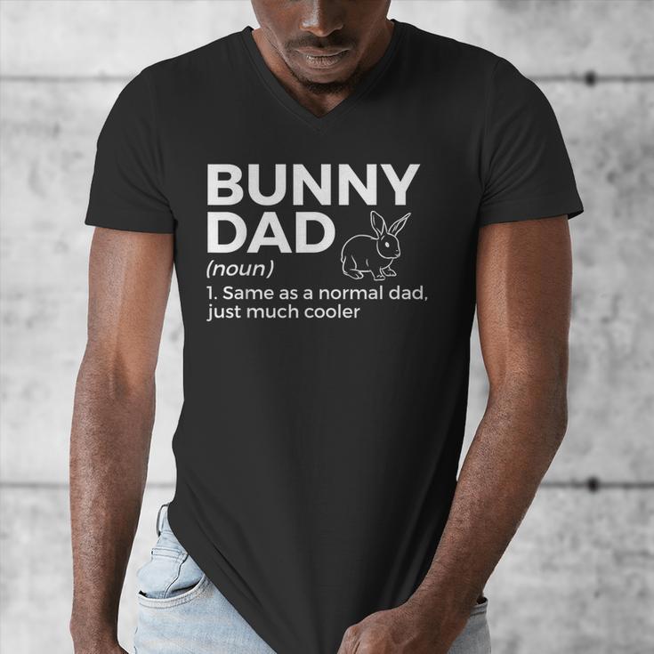 Bunny Dad Definition Rabbit Lover Men's V-Neck T-Shirt Bunny Dad Definition Rabbit Lover Men's V-Neck T-Shirt